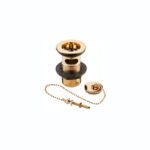 Deva 1 1/4" Basin Slotted Waste, Gold