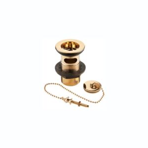 Deva 1 1/4" Basin Slotted Waste, Gold