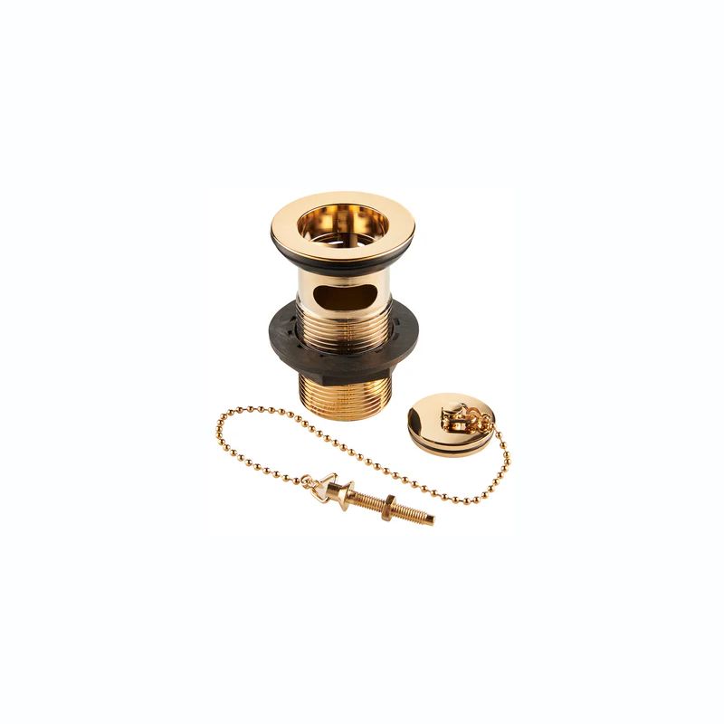 Deva 1 1/4" Basin Slotted Waste, Gold Deva 1 1/4" Basin Slotted Waste, Gold