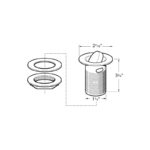 Deva 1 1/4" Basin Flip Top Waste