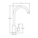 Deva Indi Mono Sink Mixer Tap
