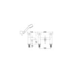 Deva Motif Deck Mounted Bath Shower Mixer