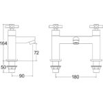 Deva Motif Deck Mounted Bath Filler