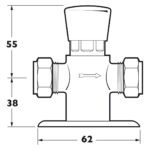 Deva Non Concussive Pre-Set Exposed Shower Valve