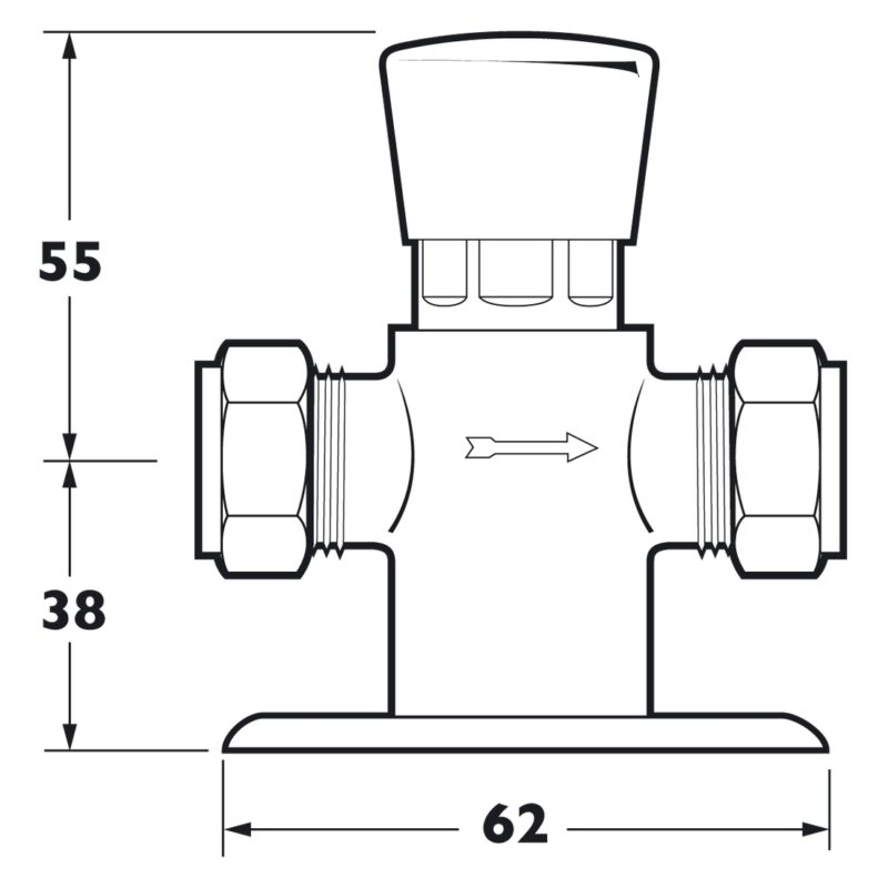 Deva Non Concussive Pre-Set Exposed Shower Valve