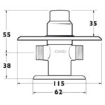 Deva Non Concussive Pre-Set Recessed Shower Valve