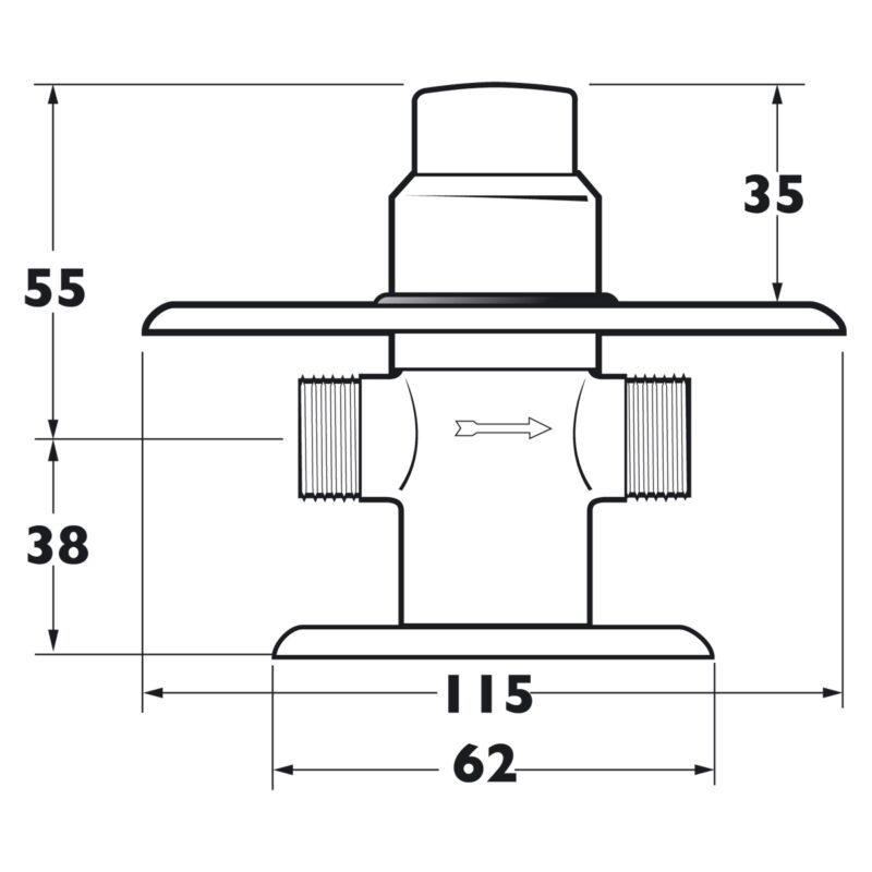 Deva Non Concussive Pre-Set Recessed Shower Valve