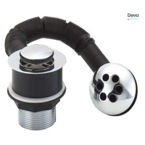 Deva 1 1/2" Bath Press Top Waste
