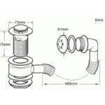 Deva 1 1/2" Bath Press Top Waste