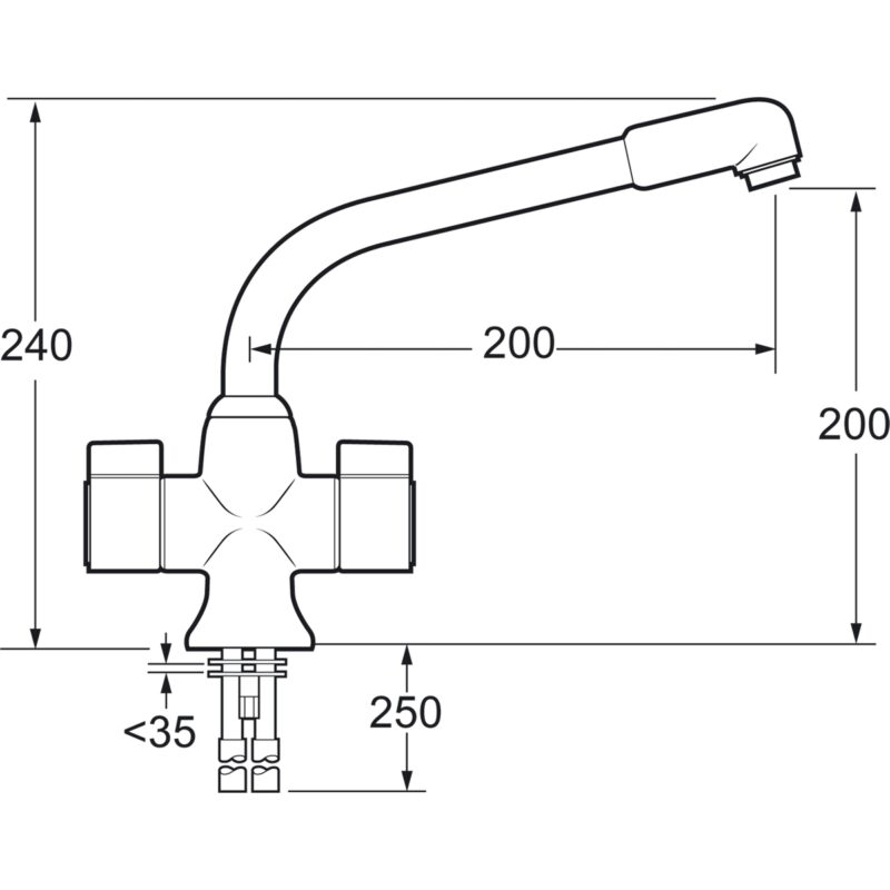 Deva Puffin Mono Sink Mixer
