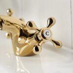 Deva Tudor Bidet Mixer with Pop Up Waste Gold