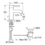Deva Vision Mono Basin Mixer