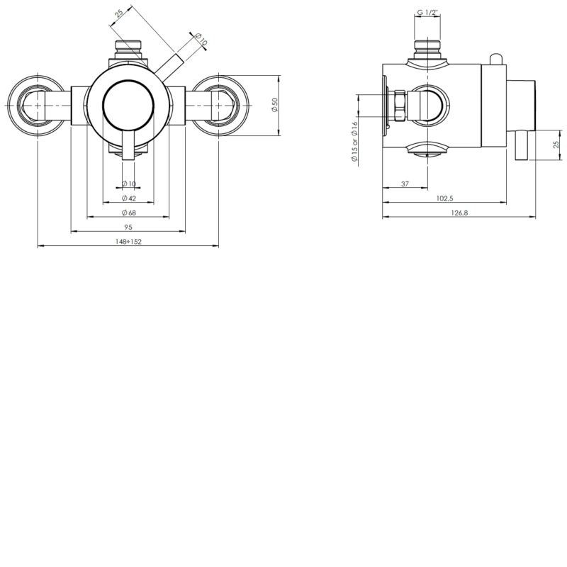 Deva Vision Exposed Concentric Shower