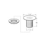 Deva 1 1/2" Bath Unslotted Waste