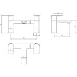 Deva Zonos Deck Mounted Bath Filler