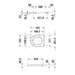 Duravit Me By Stark Matt White Soft Close Toilet Seat