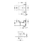 Duravit No.1 Floorstanding Bidet, 1 Taphole, 570mm Projection