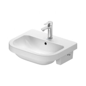 Duravit D-Code 550mm 1 Taphole Semi Recessed Basin