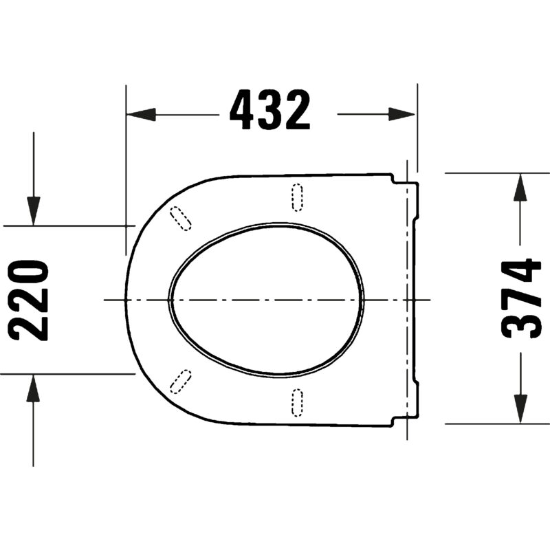 Duravit D-Code Sandwich Soft Close Toilet Seat & Cover
