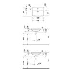Duravit No.1 545mm Inset Vanity Basin 1 Taphole