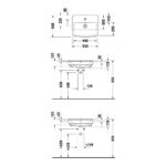 Duravit No.1 Semi-Recessed Washbasin 1 Taphole White 550mm