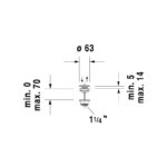Duravit Push-Open Basin Waste Chrome