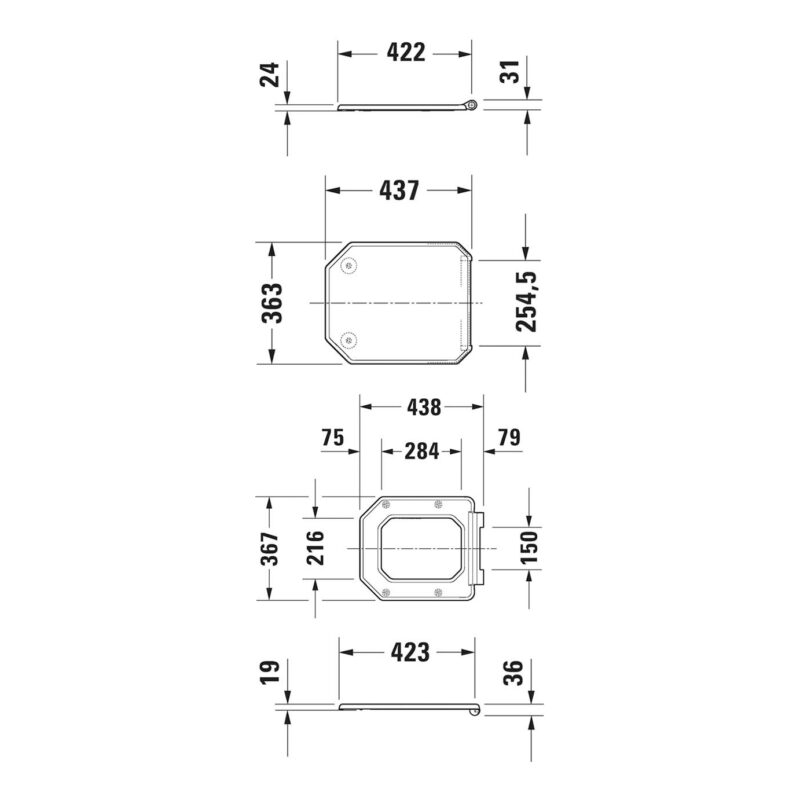 Duravit Series 1930 Soft Close Toilet Seat & Cover