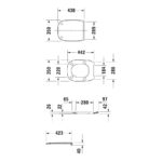 Duravit D-Code Compact Soft Close Toilet & Cover