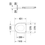 Duravit Starck 2 Soft Close Toilet Seat & Cover
