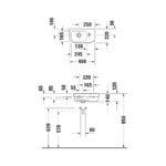 Duravit D-Code 400mm Wall Hung Cloakroom Basin