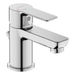 Duravit D-Code Small Chrome Basin Mixer Tap with Pop-Up Waste