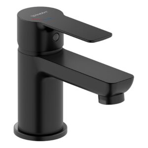 Duravit D-Code Small Matt Black Basin Mixer Tap