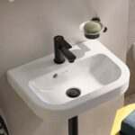 Duravit D-Code Small Matt Black Basin Mixer Tap