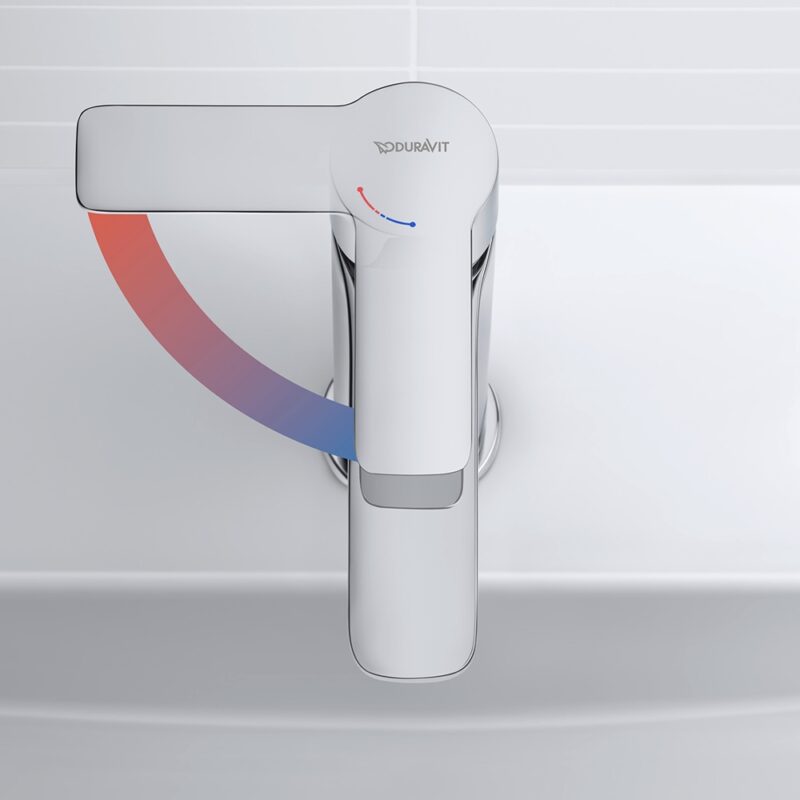Duravit D-Code Medium Basin Mixer Tap with Pop-Up Waste