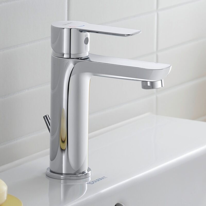 Duravit D-Code Medium Basin Mixer Tap with Pop-Up Waste
