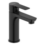 Duravit D-Code Matt Black Medium Basin Mixer Tap