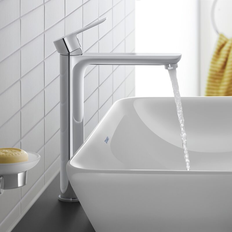 Duravit D-Code Large Chrome Single Lever Basin Mixer Tap