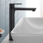 Duravit D-Code Large Matt Black Single Lever Basin Mixer Tap