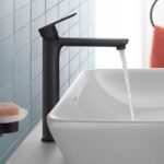 Duravit D-Code Large Matt Black Single Lever Basin Mixer Tap