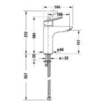 Duravit No.1 FreshStart M-Size Single Lever Basin Mixer Tap