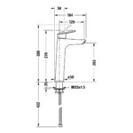 Duravit No.1 L-Size Single Lever Basin Mixer Tap