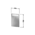 Duravit No.1 450x700mm Illuminated LED Mirror