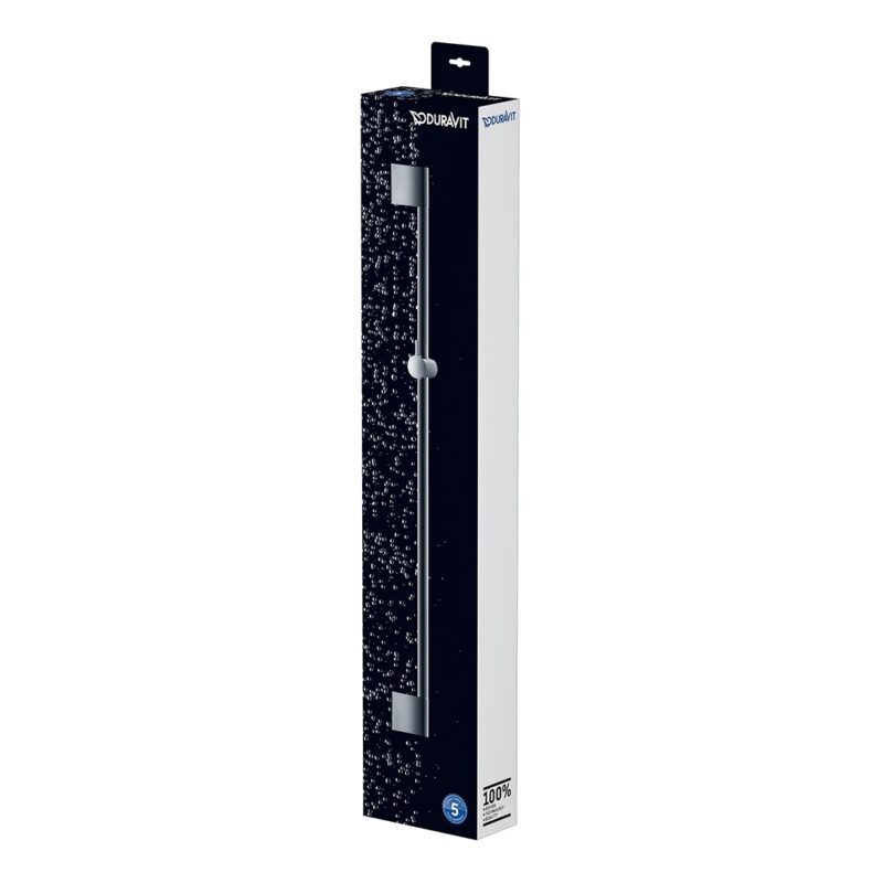 Duravit Matt Black Shower Slide Rail 700mm