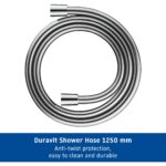 Duravit 1.25m Smooth Shower Chrome