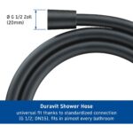 Duravit 1.25m Matt Black Shower Hose