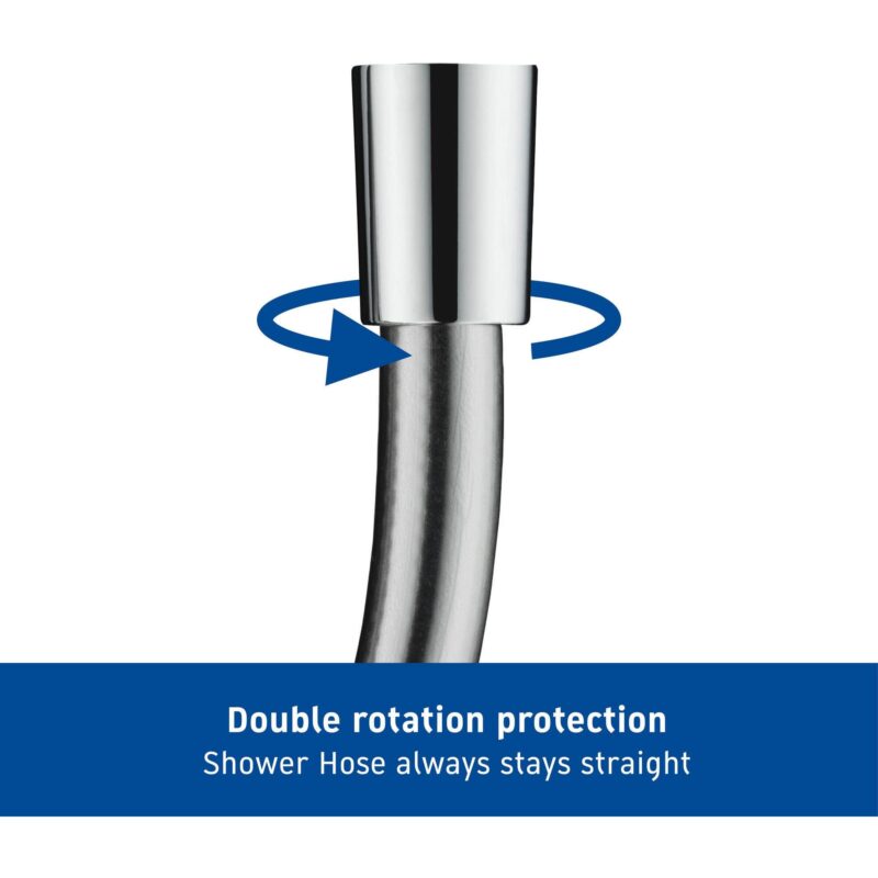 Duravit 1.6m Smooth Shower Flex Chrome
