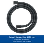 Duravit 1.6m Matt Black Smooth Shower Hose