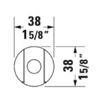 Duravit Matt Black Round Shower Holder
