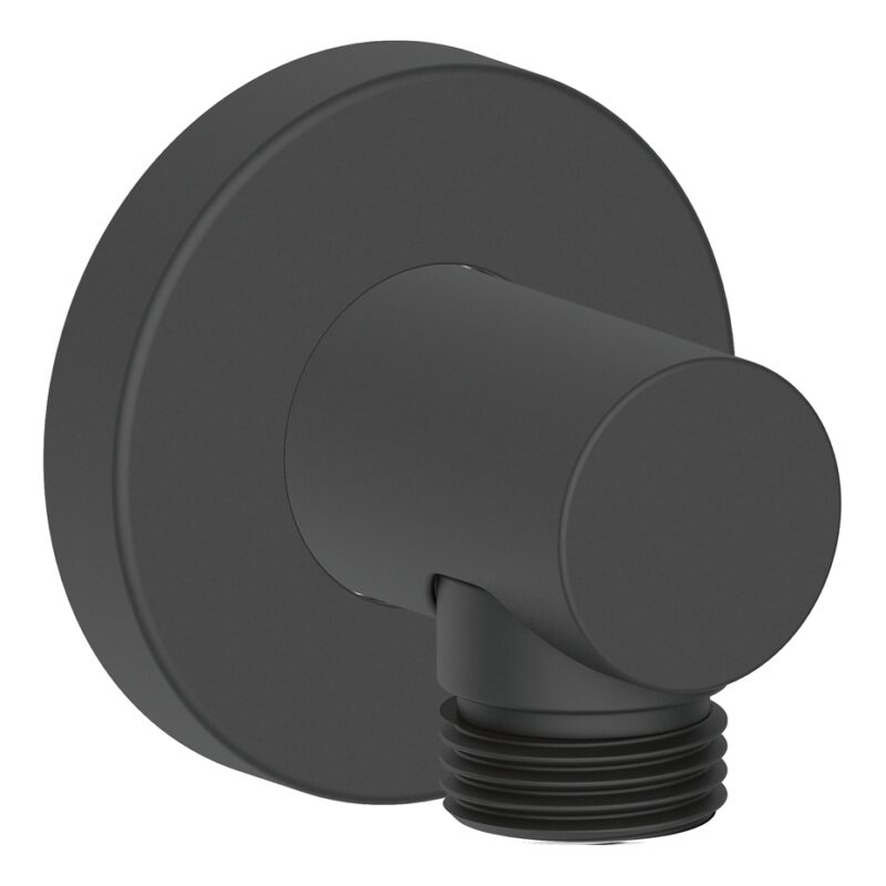 Duravit Round Wall Shower Outlet Matt Black