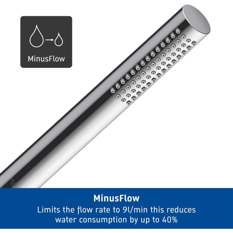 Duravit Stick Hand Shower Round MinusFlow Chrome